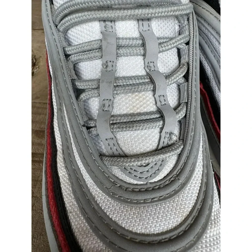 NIKE Big Kids Youth 7y Air Max 97 GS Sneaker 921522 020 Wolf Grey University Red